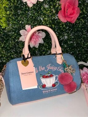 🩷🍒  Juicy Couture sweet tea party satchel